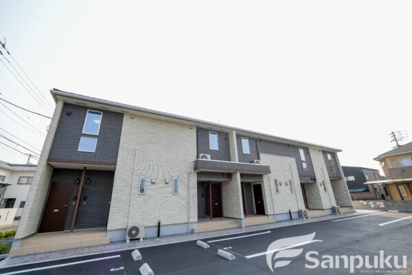 【メゾン・ダンダン】2025年6月完成・伊予市尾崎の賃貸アパート