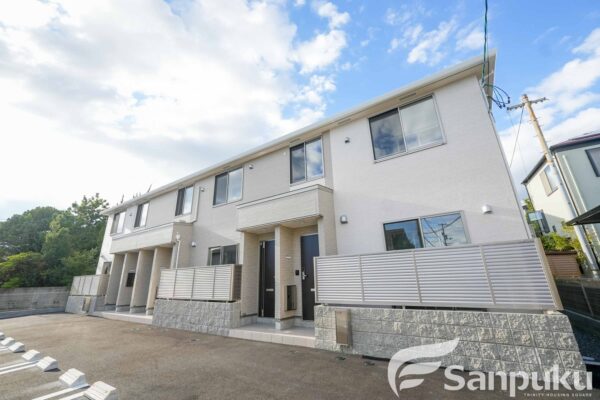 【サンコーポ】新築！2025年8月完成・松山市土居田町の賃貸アパート