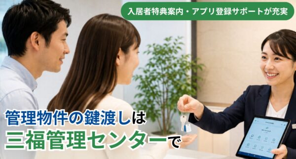 松山市・三福の賃貸管理物件で入居者サポートを強化｜三福綜合不動産・三福管理センター