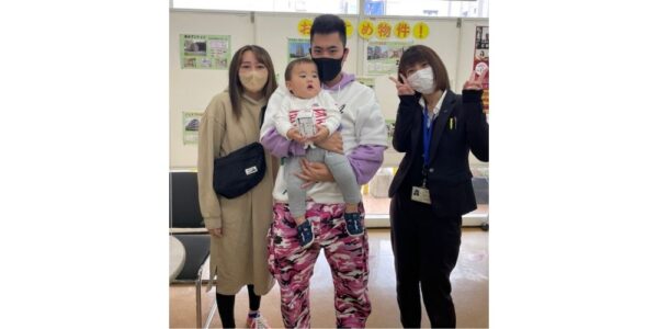 【お客様の声・No.62】アパマンショップ松山北店・横尾「家族が増えたらファミリー向け賃貸で新生活」