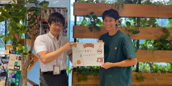 【お客様の声・No177】愛媛オレンジバイキングス・コーチ小田宏紀様とお部屋探し（法人営業課・水岡）